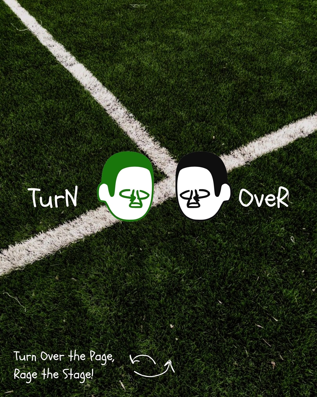 TURNOVER 2025SS Vortex Football Tee “25SSFT1 渦流足球TEE”