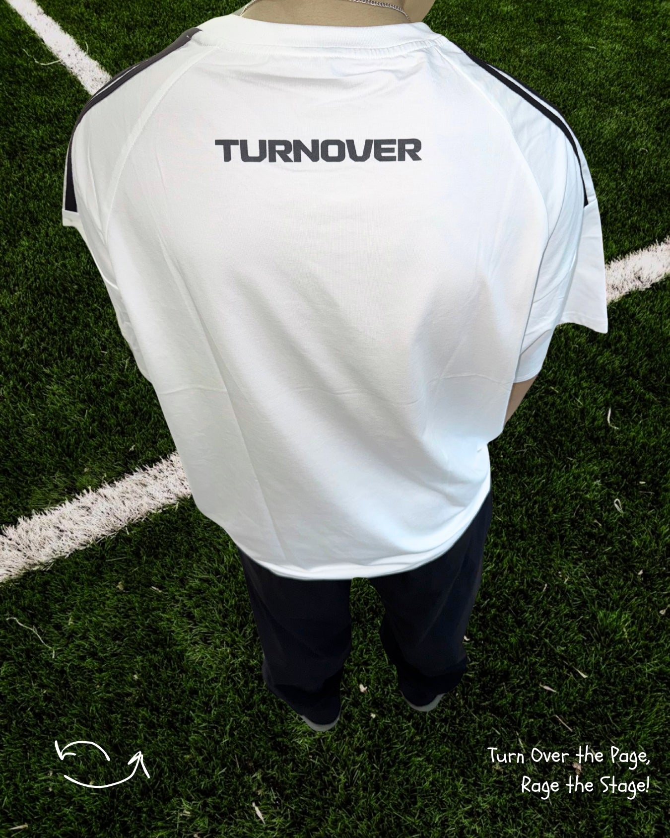 TURNOVER 2025SS Vortex Football Tee “25SSFT1 渦流足球TEE”