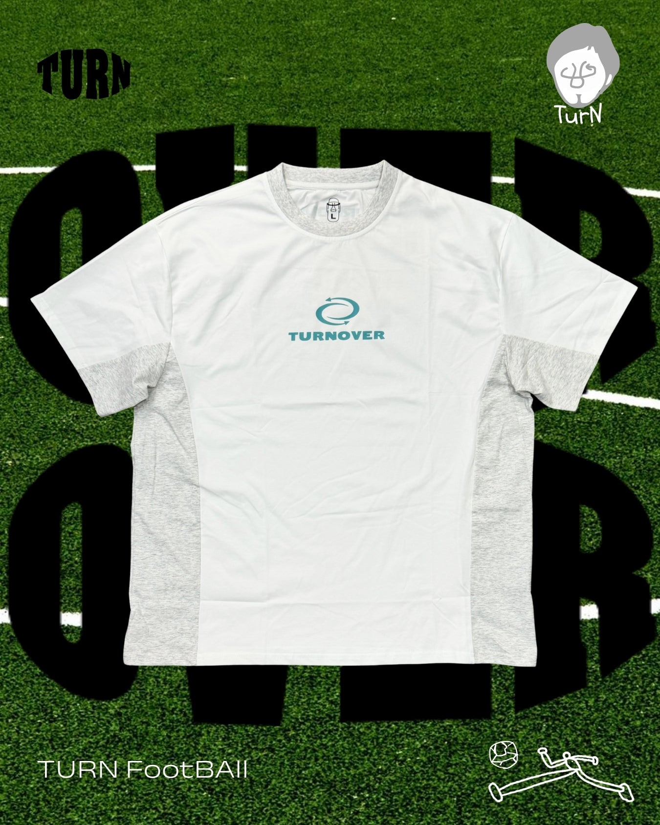 TURNOVER 2025SS UNOFFICIAL Football Tee “25SSFT2 非官方足球TEE”  