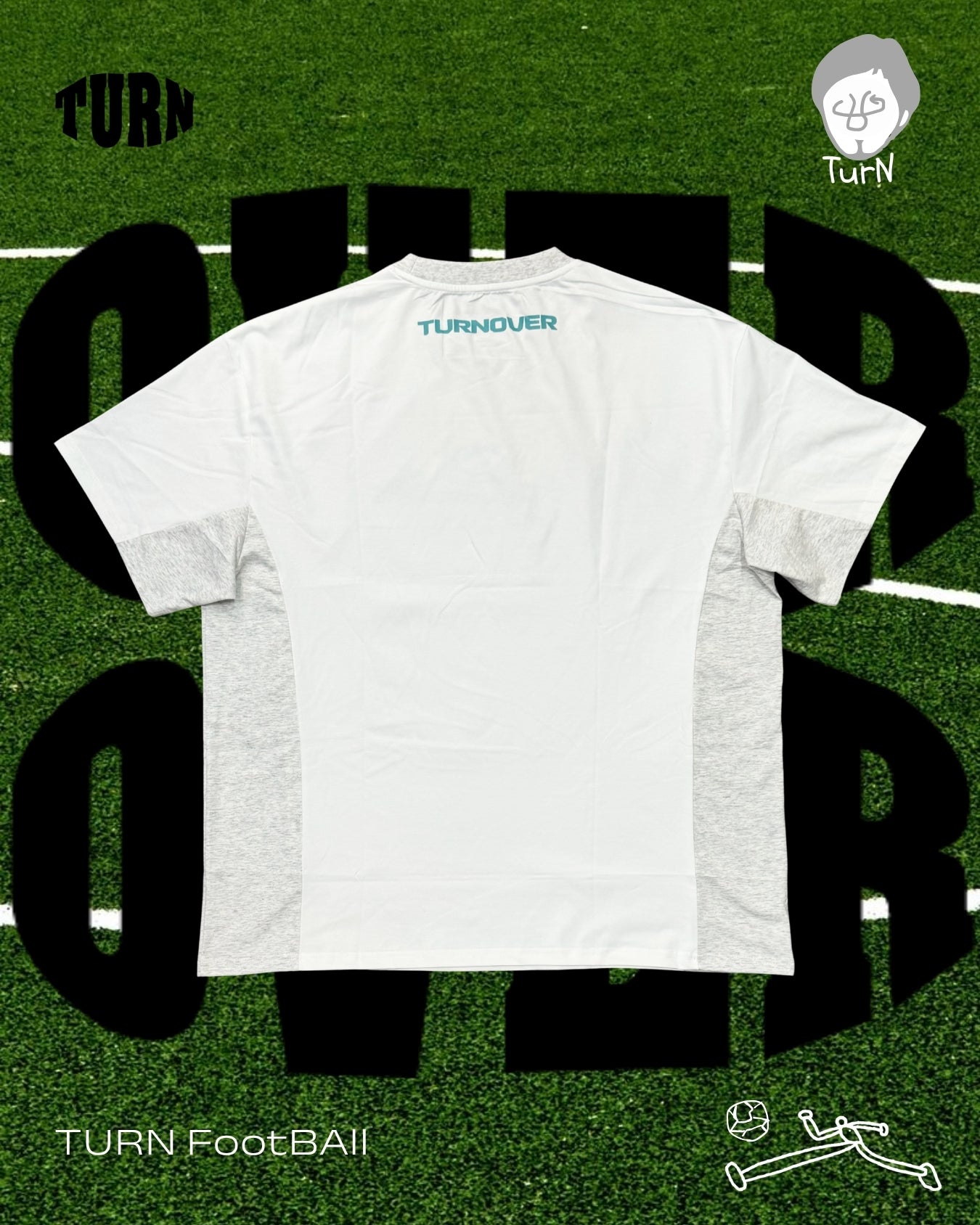 TURNOVER 2025SS UNOFFICIAL Football Tee “25SSFT2 非官方足球TEE”  
