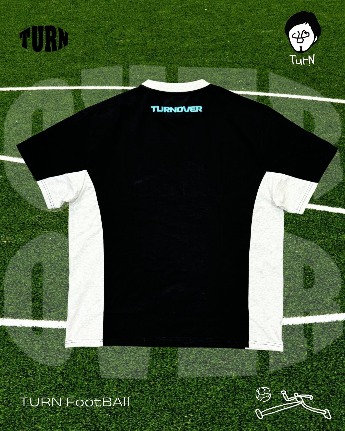 TURNOVER 2025SS UNOFFICIAL Football Tee “25SSFT2 非官方足球TEE”  