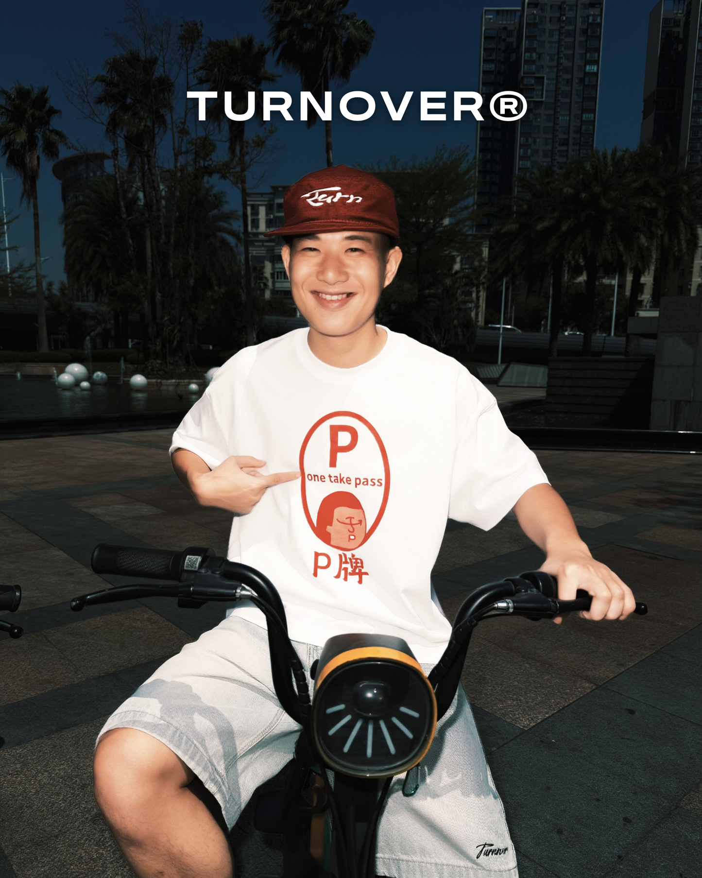 “P牌仔” TEE TURNOVER - T2612