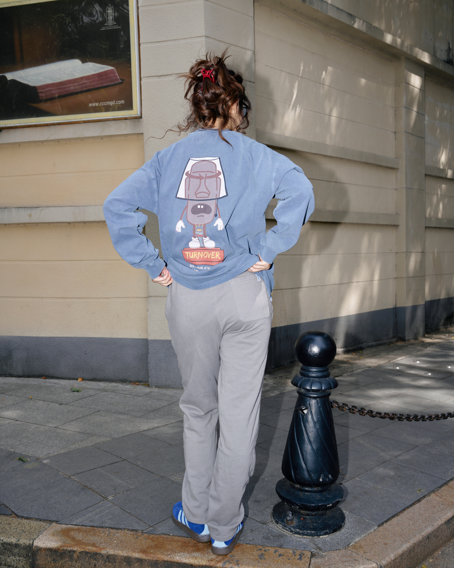 TURNOVER COTTON LONG PANTS