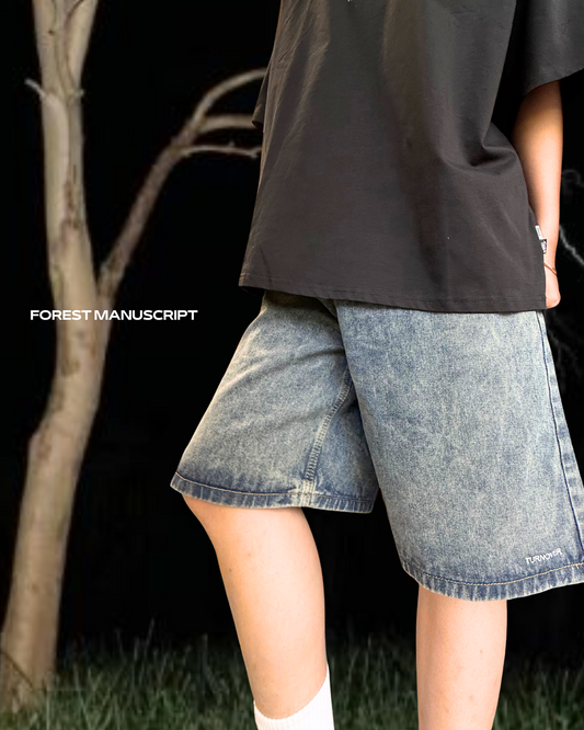 TURNOVER 2025SS FOREST MANUSCRIPT “25SS-S13 森藍・六分牛仔褲”