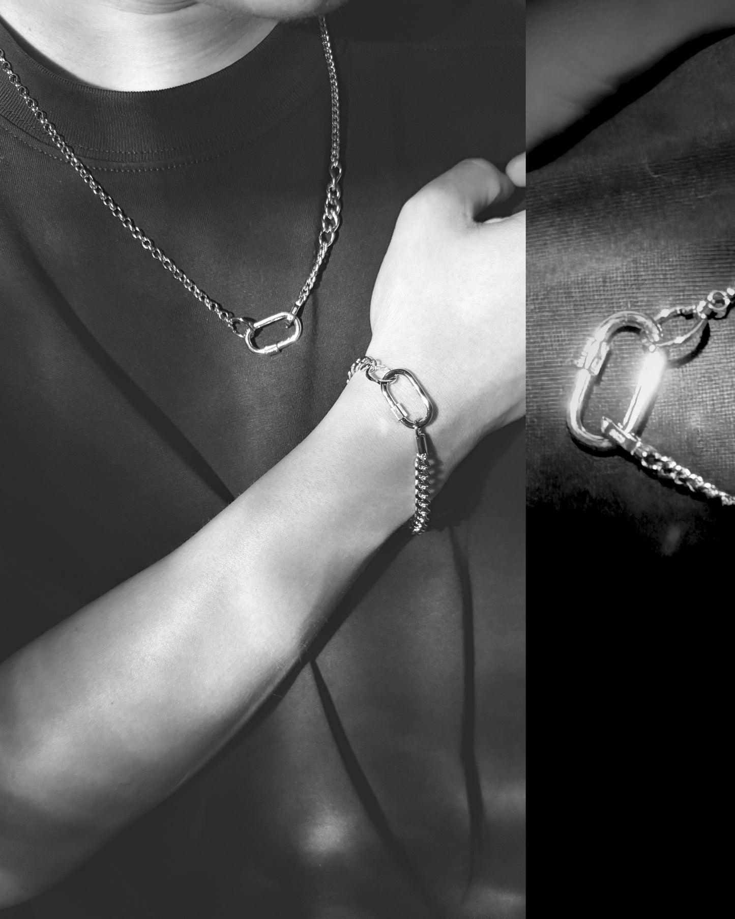 TURNOVER  S925 STERLING SILVER NECKLACE "S925 銀頸鏈" （S925-T3）