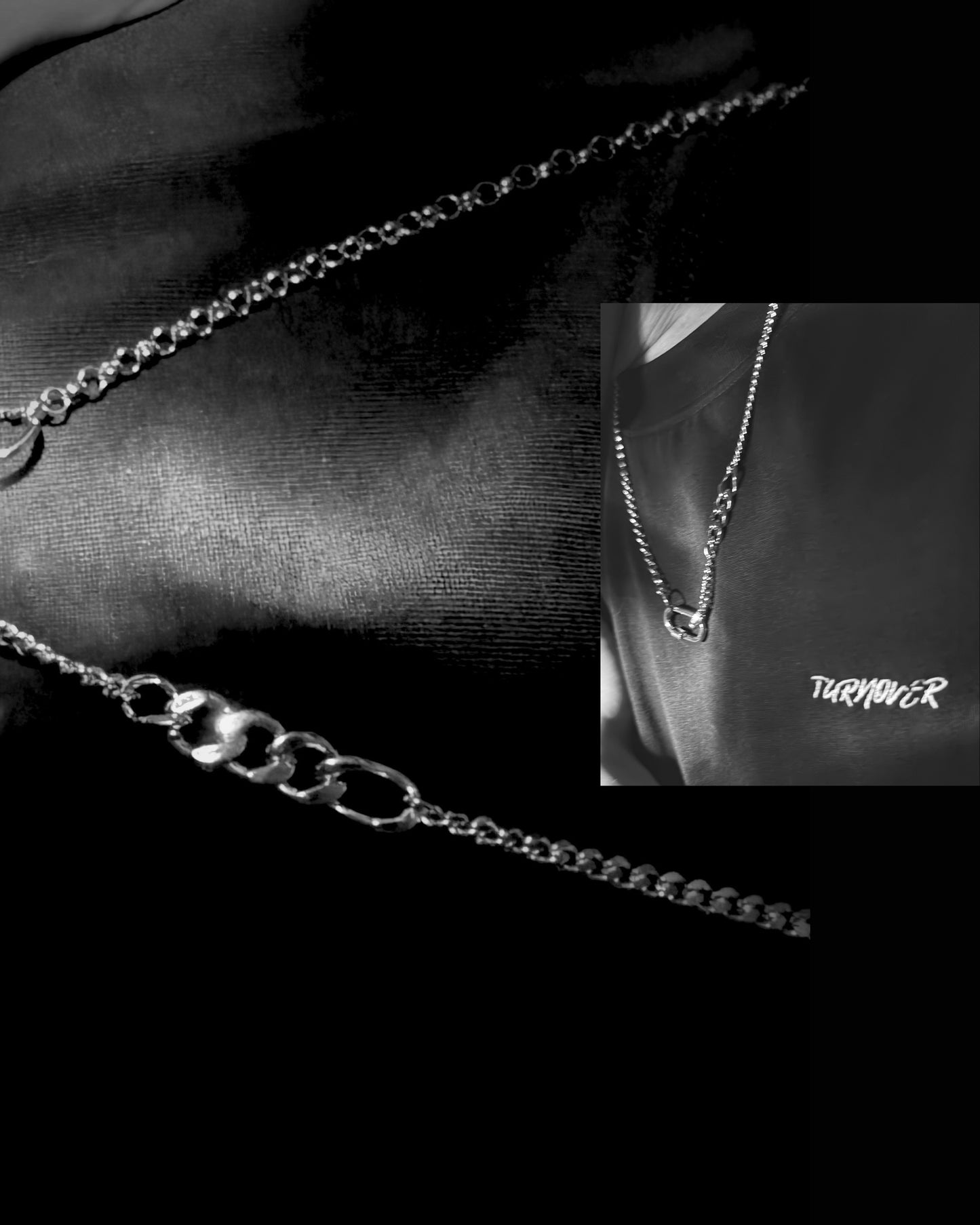 TURNOVER  S925 STERLING SILVER NECKLACE "S925 銀頸鏈" （S925-T3）