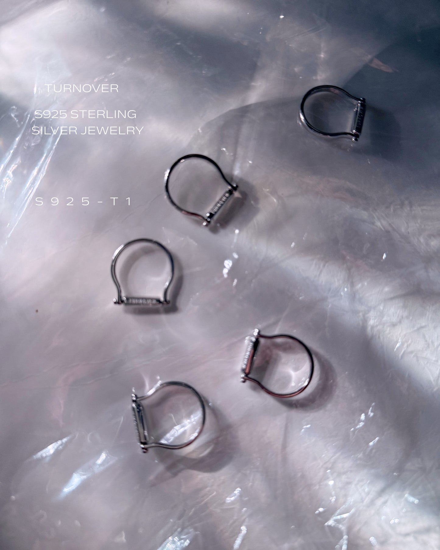 TURNOVER S925 STERLING SILVER JEWELRY "S925 銀戒指" （S925-T1）