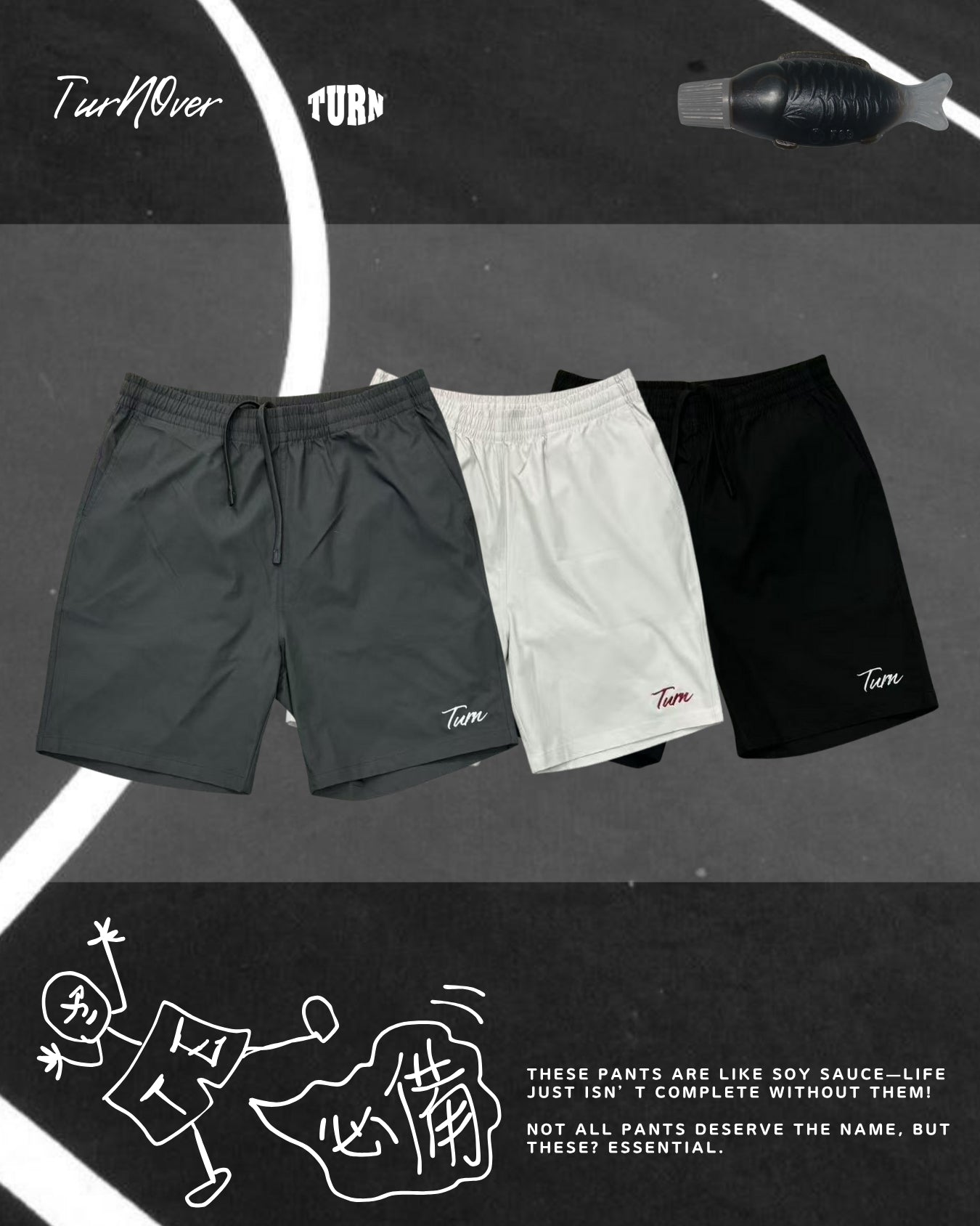  TURNOVER 2025SS The Soy Sauce Pants“25SS-S9醬油神褲直筒”