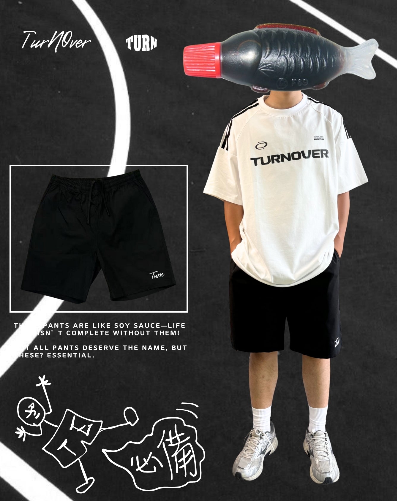  TURNOVER 2025SS The Soy Sauce Pants“25SS-S9醬油神褲直筒”