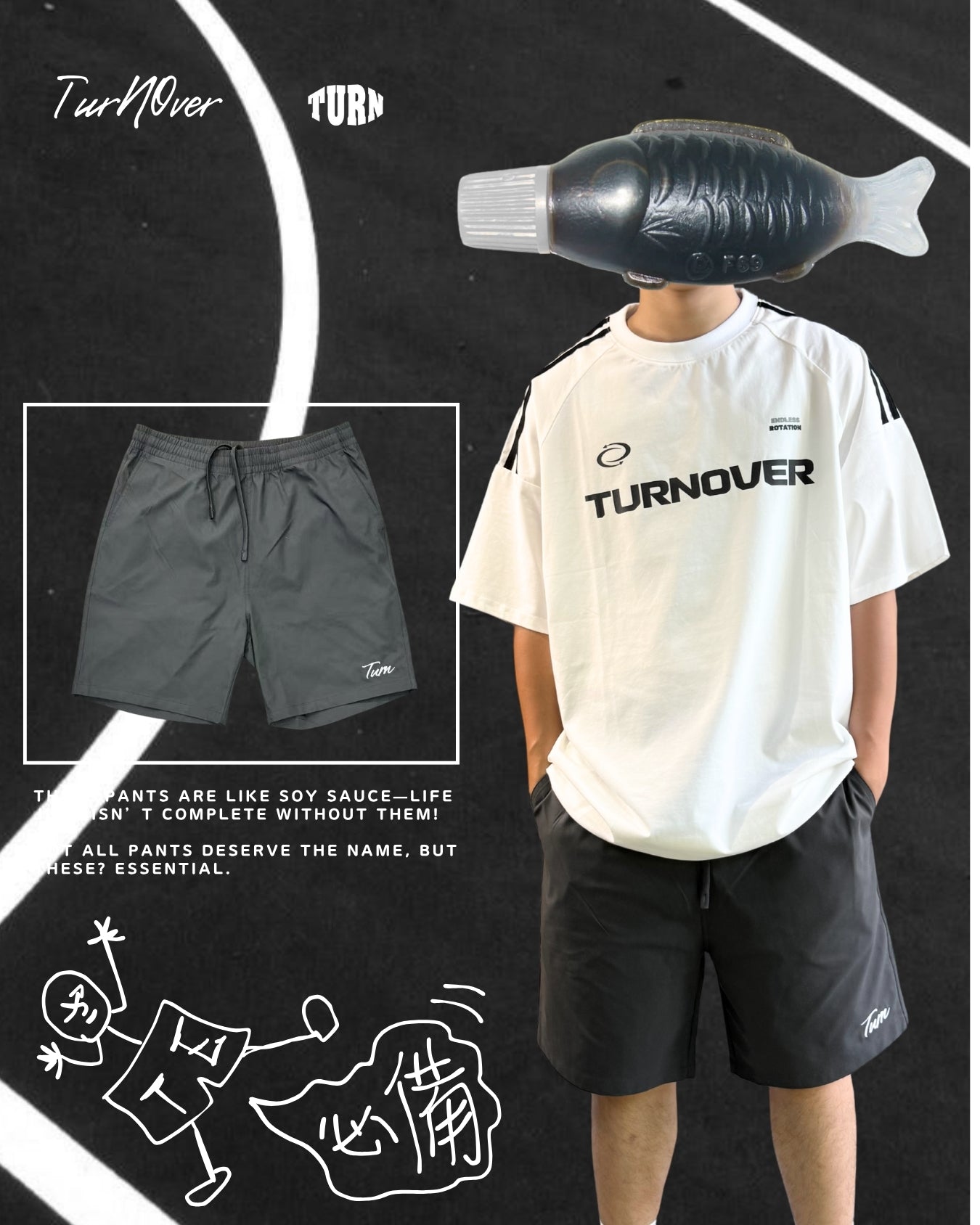  TURNOVER 2025SS The Soy Sauce Pants“25SS-S9醬油神褲直筒”
