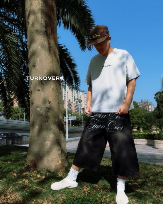 TURNOVER 雙標7分牛仔