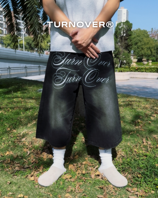 TURNOVER 雙標7分牛仔