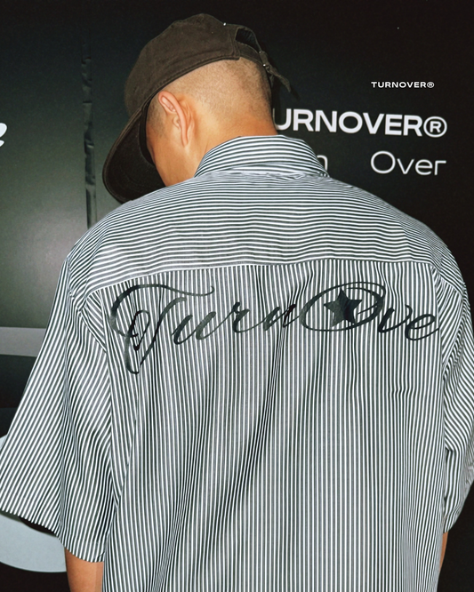 Turnover 星標條紋襯衫