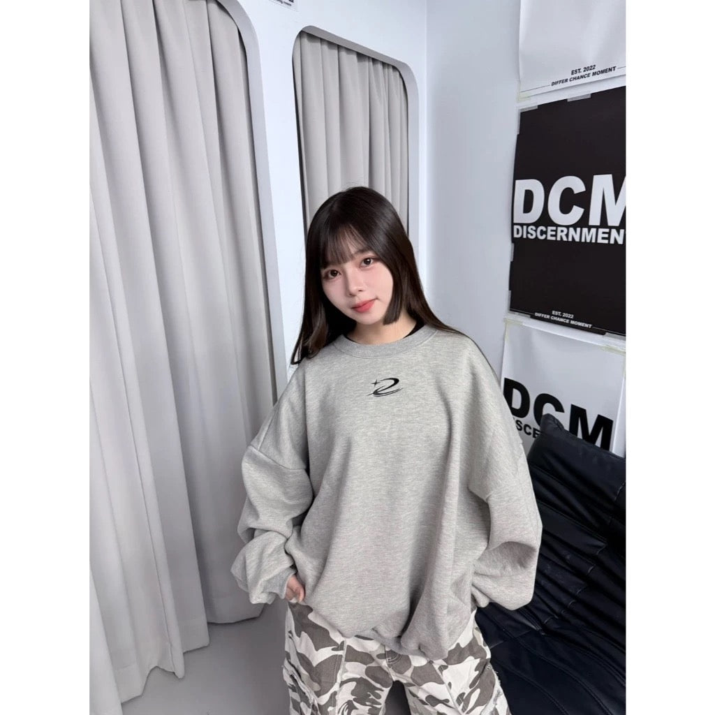 DCM CREW 流星 550克 重磅 短宽 大学T 卫衣 DCM-L35