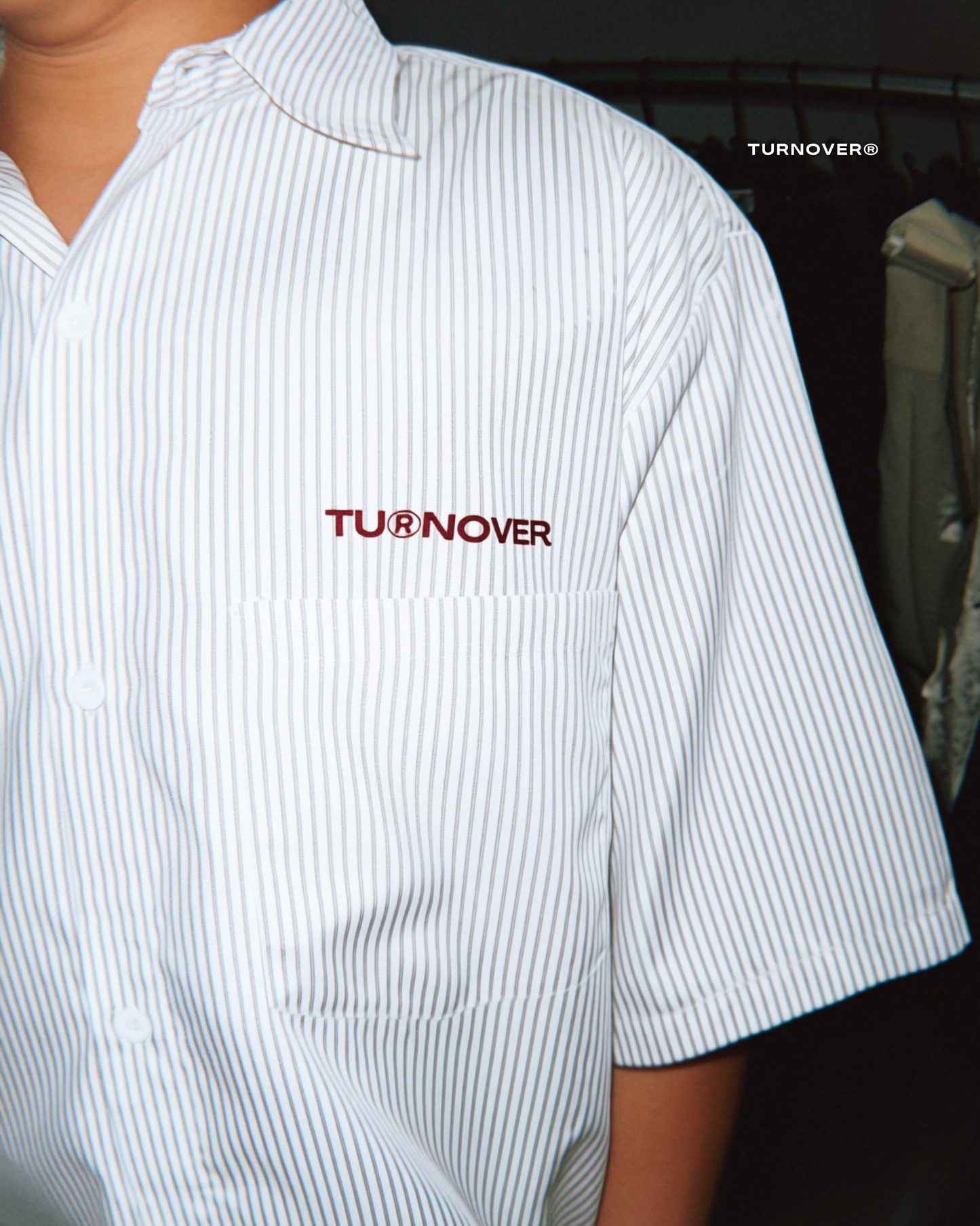 Turnover 星標條紋襯衫