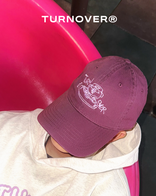 TURNOVER  “25AW-CP3 日・樂 鴨舌帽” 紫薯色
