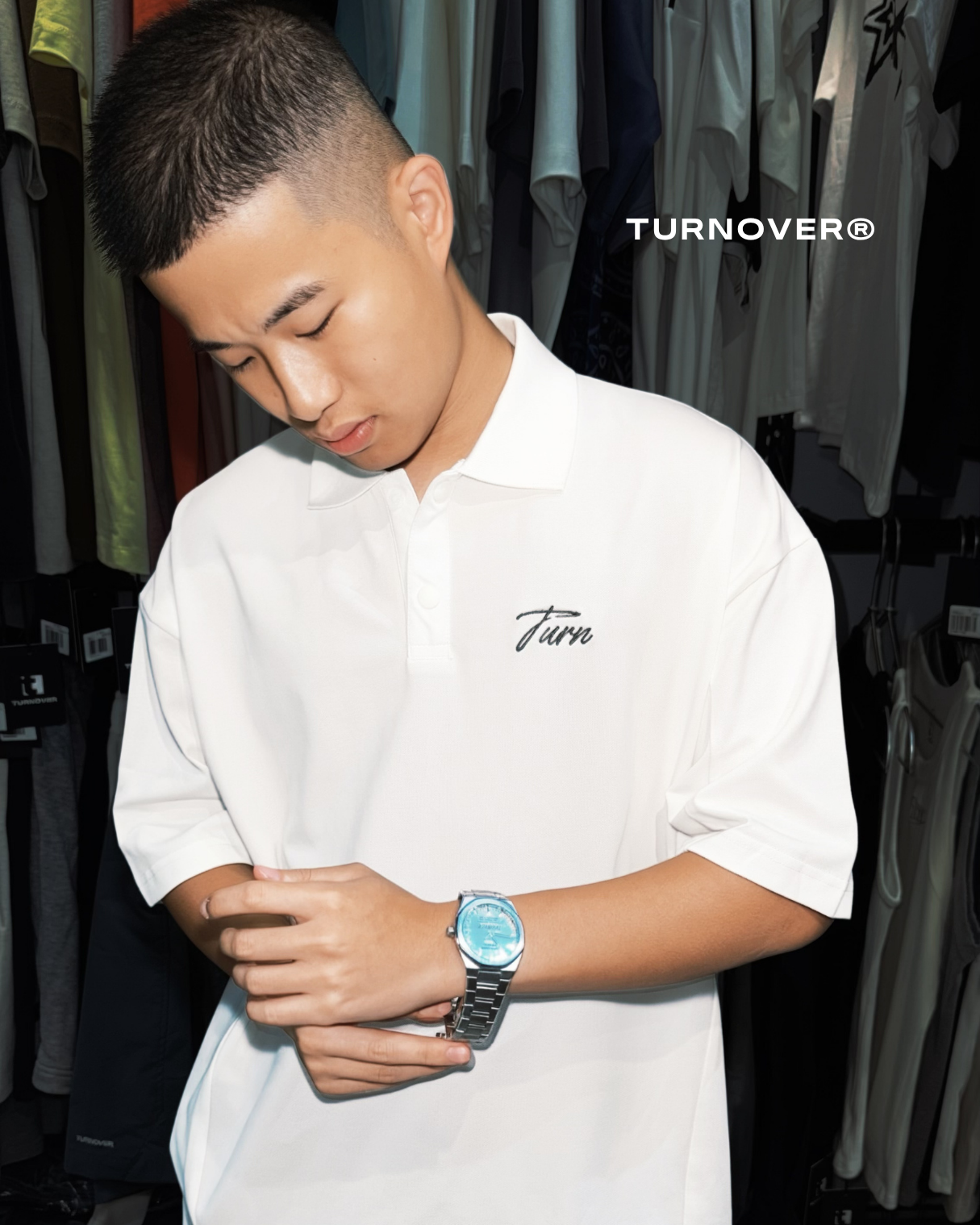 速乾慵懶兩扣上衣 POLO TURNOVER - T2618