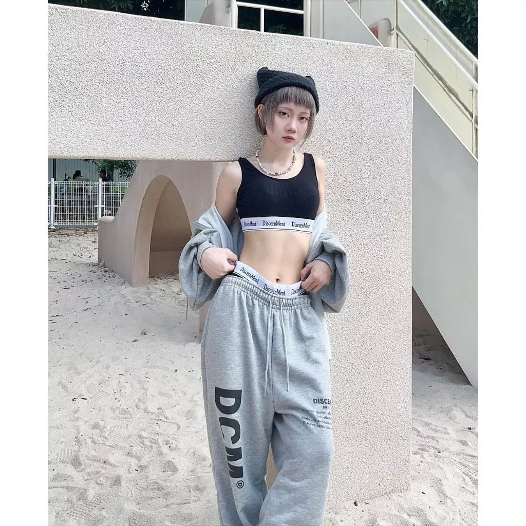 DISCERNMENT 寬鬆 束口 棉褲 休閒 939 ARCHIVE BOLD DCM-P02