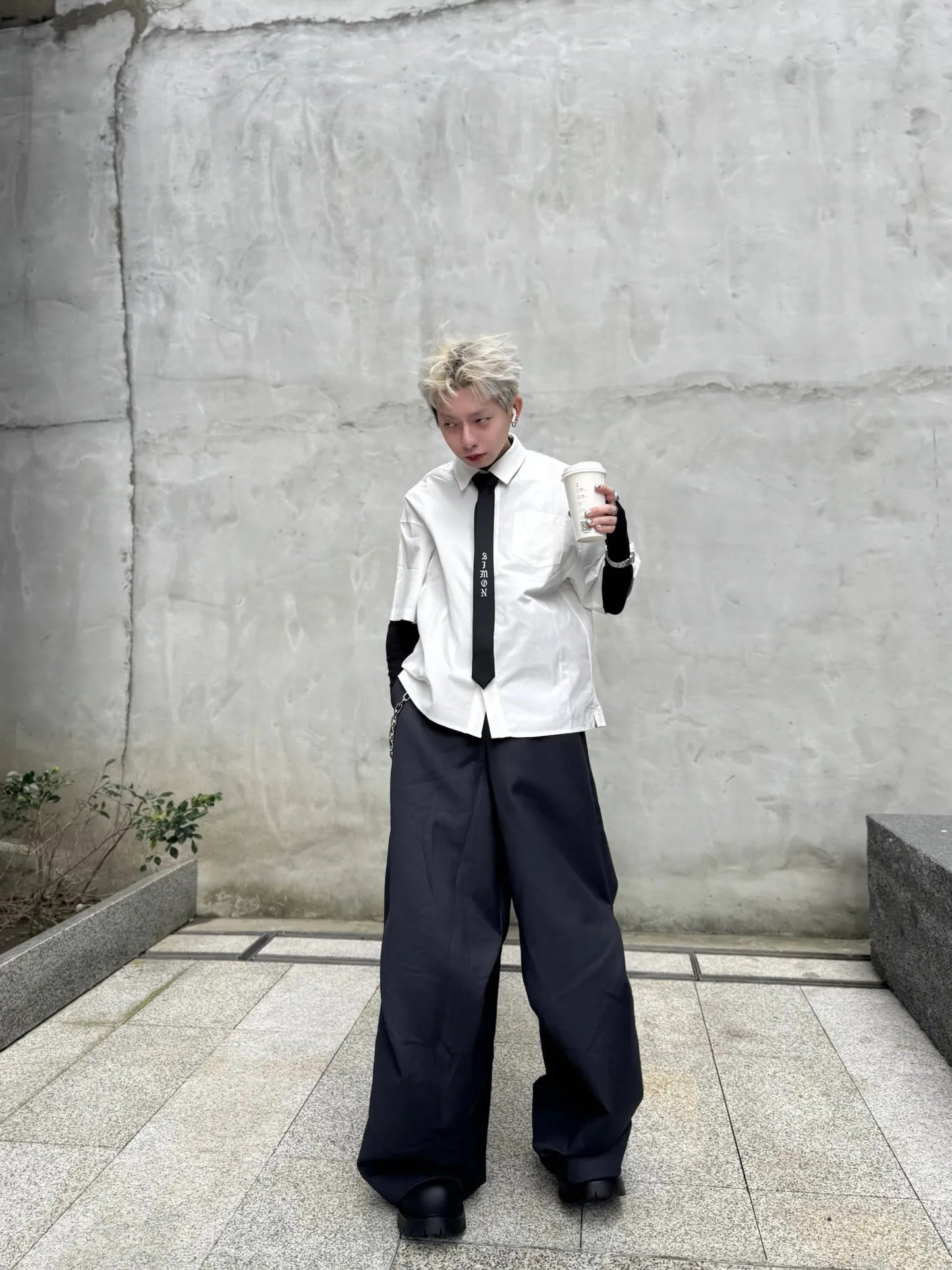 SIMON MADE TS-2509 日常生活 BOXY 牛津 短袖 襯衫
