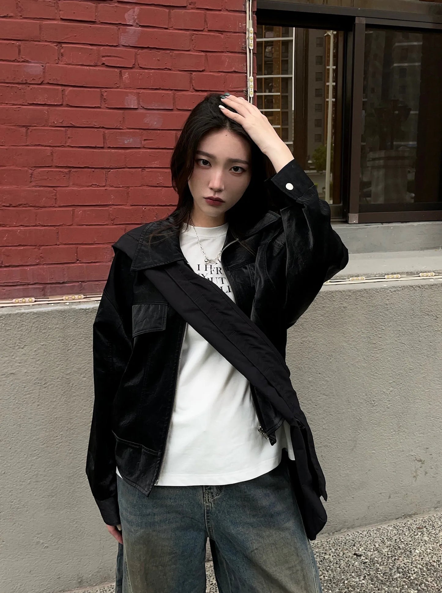SIMON MADE TS-2510-01 MANIFESTO 復古 擦髒 標語 短T