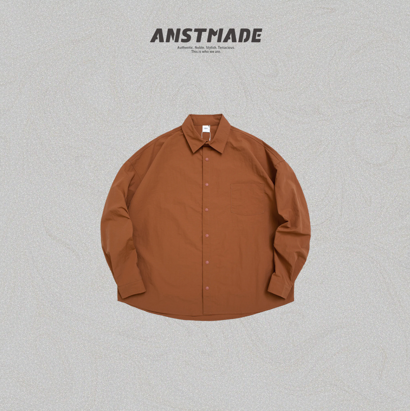 ANST 皺感硬挺刺繡襯衫882544