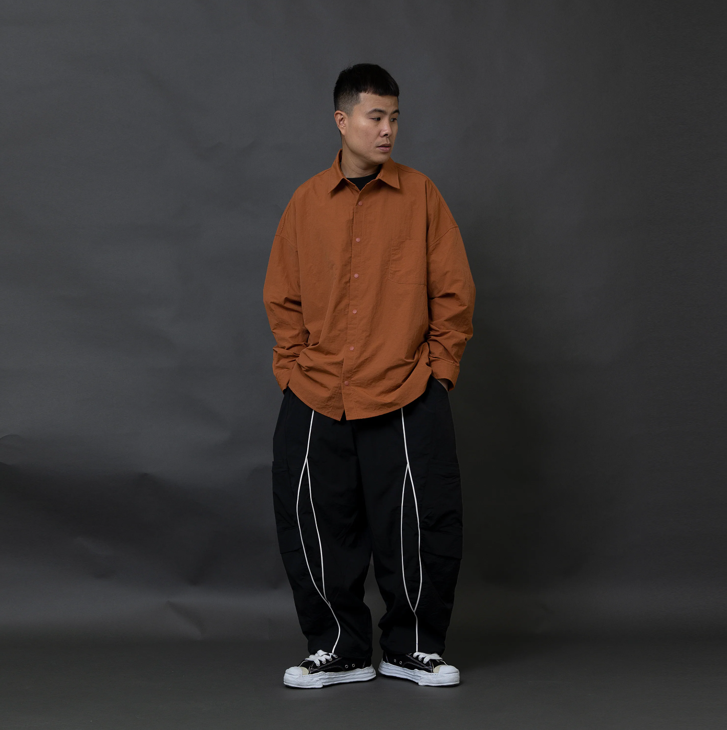 ANST 皺感硬挺刺繡襯衫882544