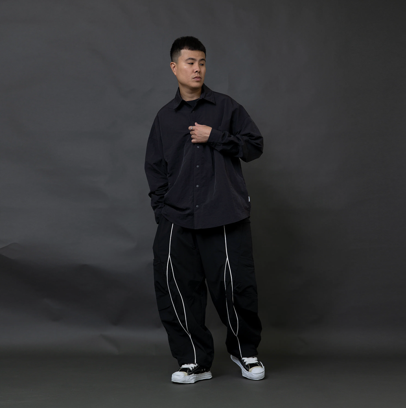 ANST 皺感硬挺刺繡襯衫882544