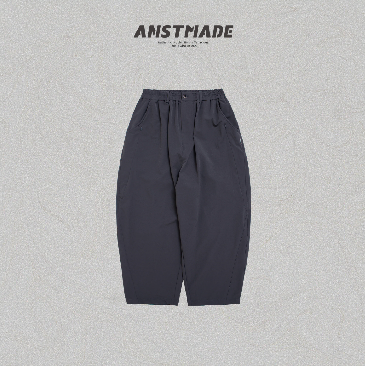 ANST 內刷絨側折錐形褲882543