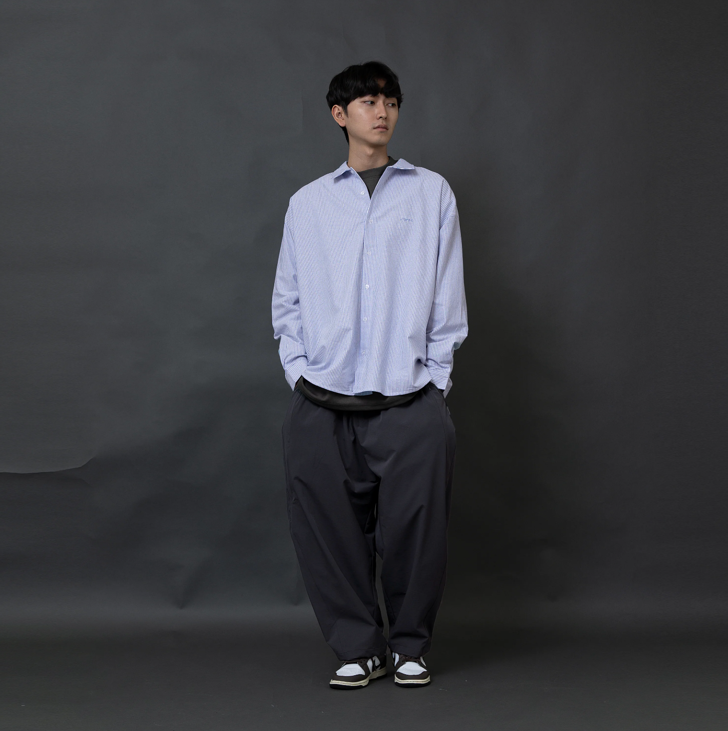 ANST 內刷絨側折錐形褲882543