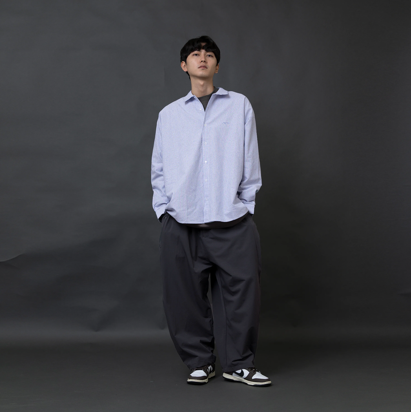 ANST 內刷絨側折錐形褲882543