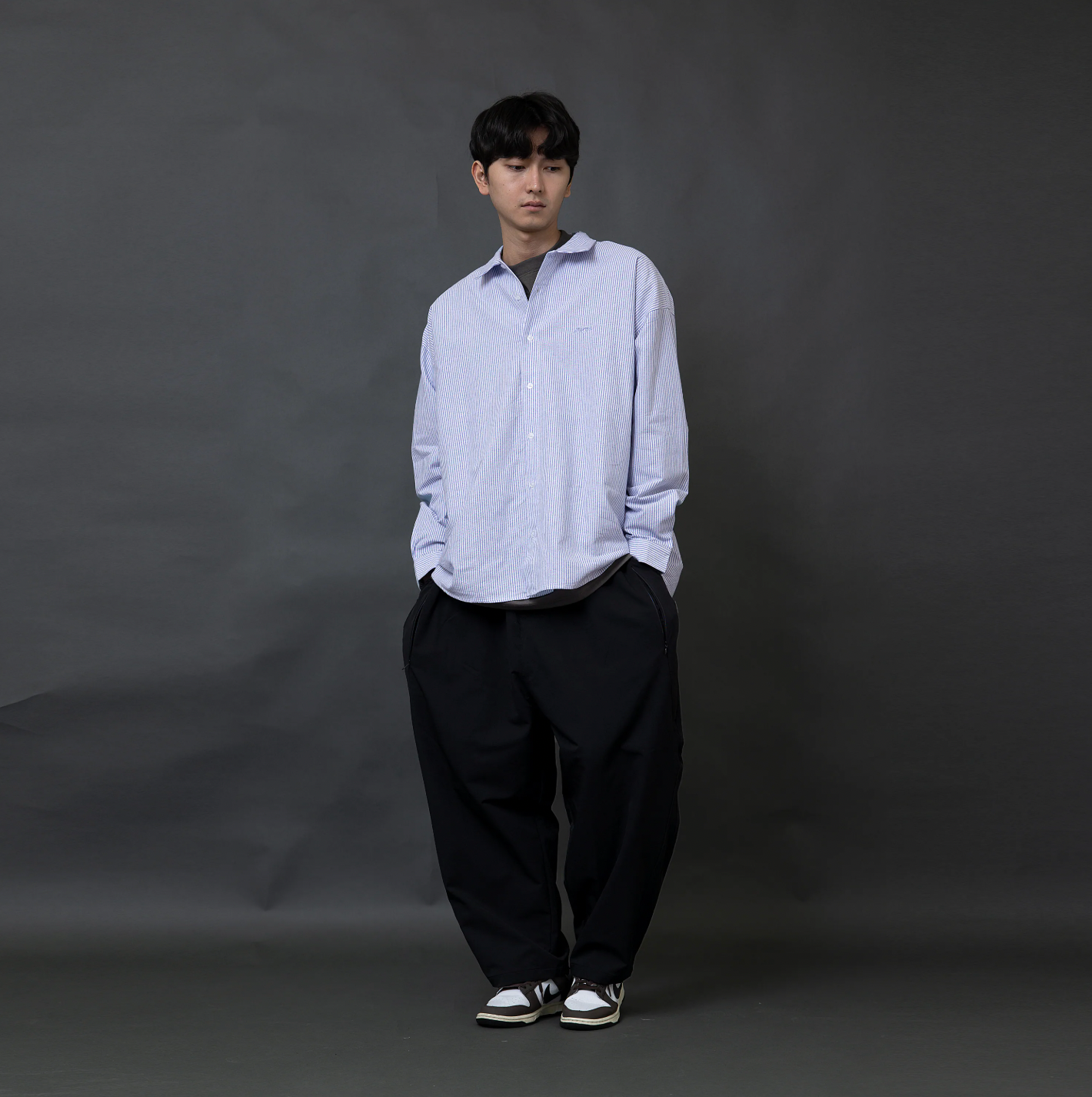 ANST 內刷絨側折錐形褲882543