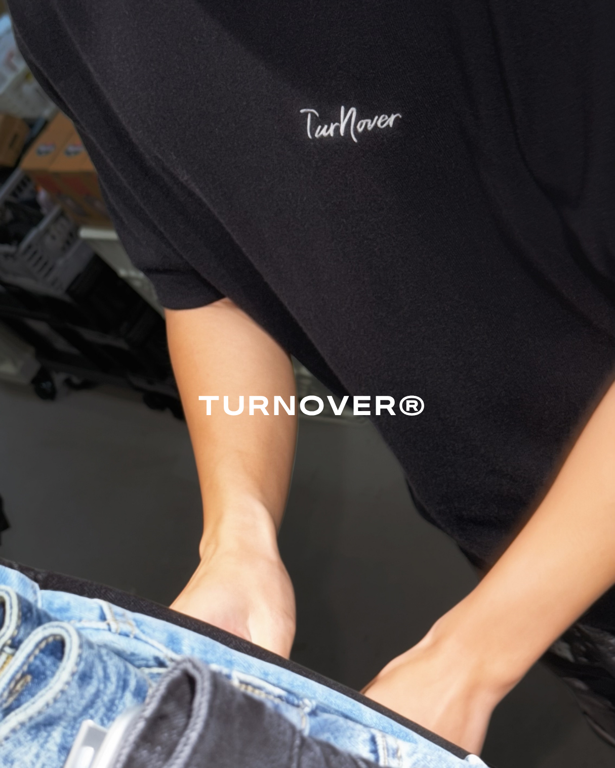 清爽舒適短冷衫 TEE TURNOVER - T2619