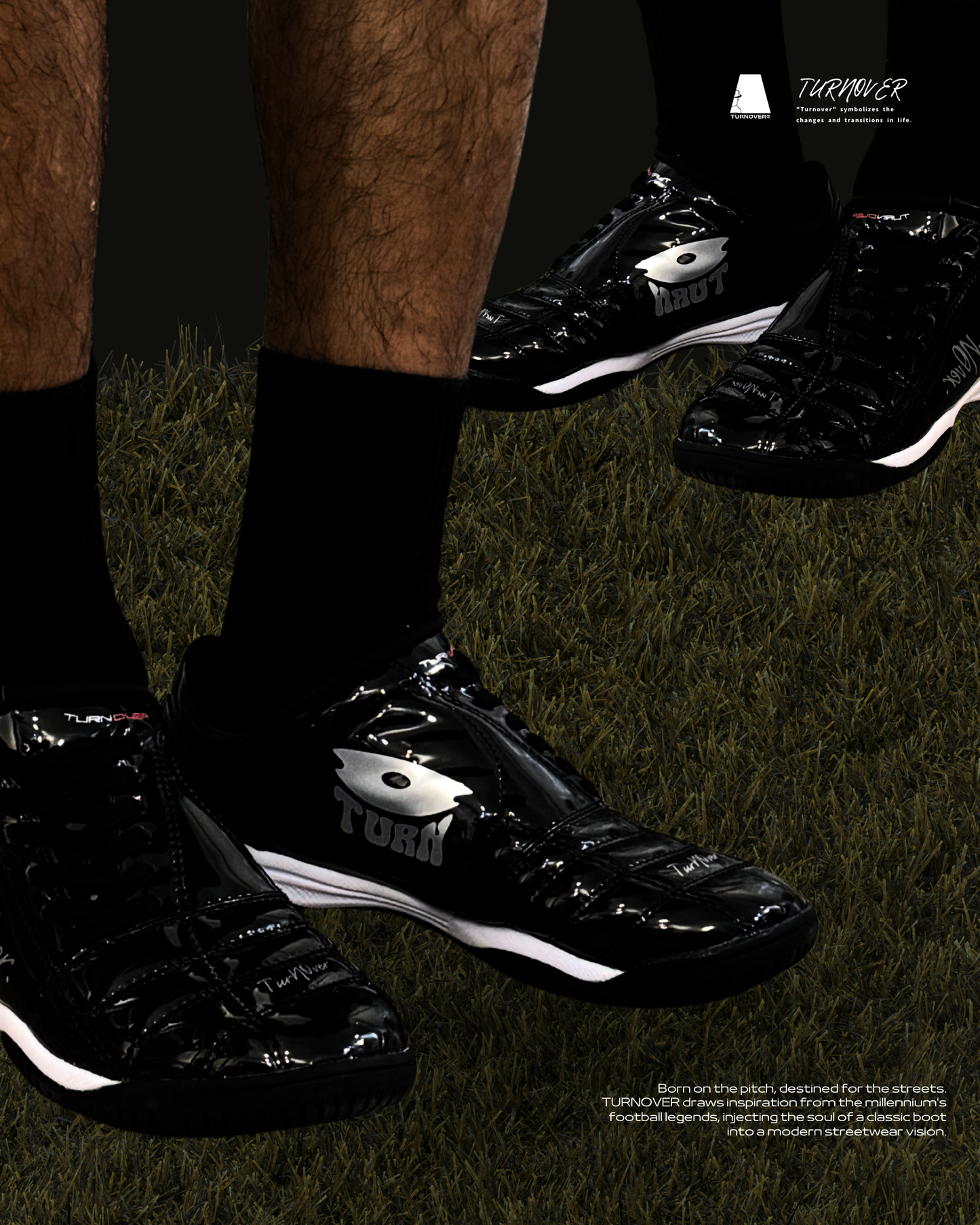 TURNOVER T90 DARK KNIGHT 足球鞋