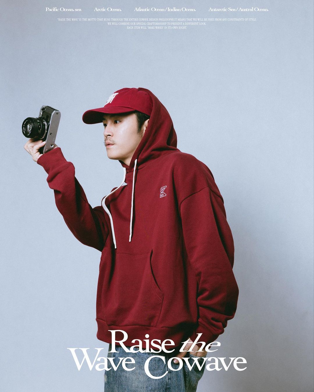 Cowave 2023-24 Fall & Winter Slogan font Hoodie