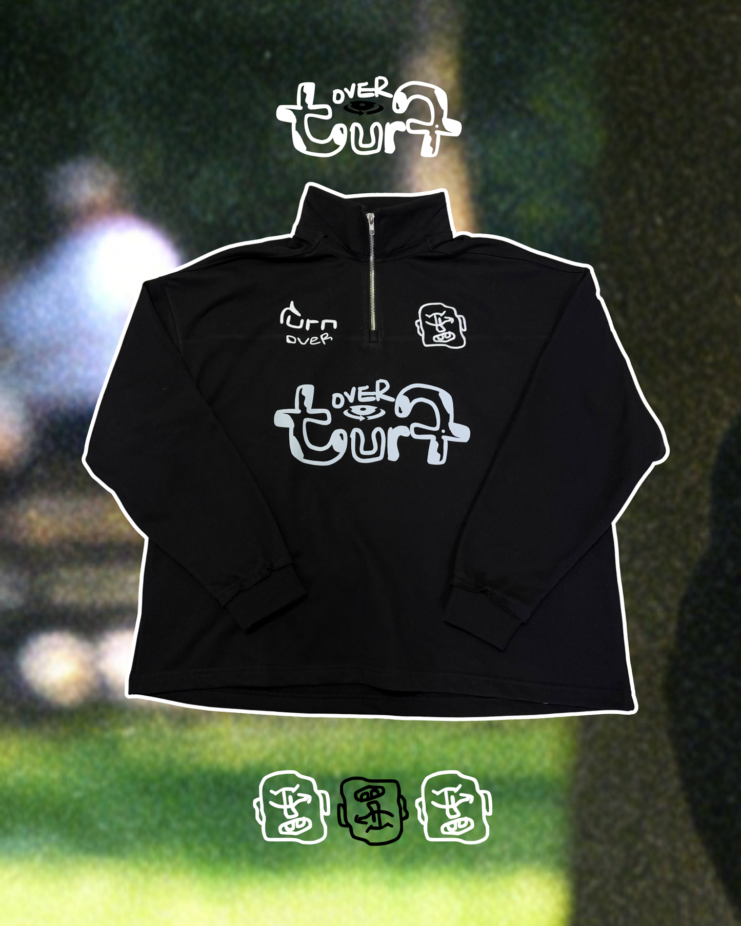 TURNOVER 2025AW Half-Sweet  “25AW-LH20 半糖・半拉鍊衛衣”