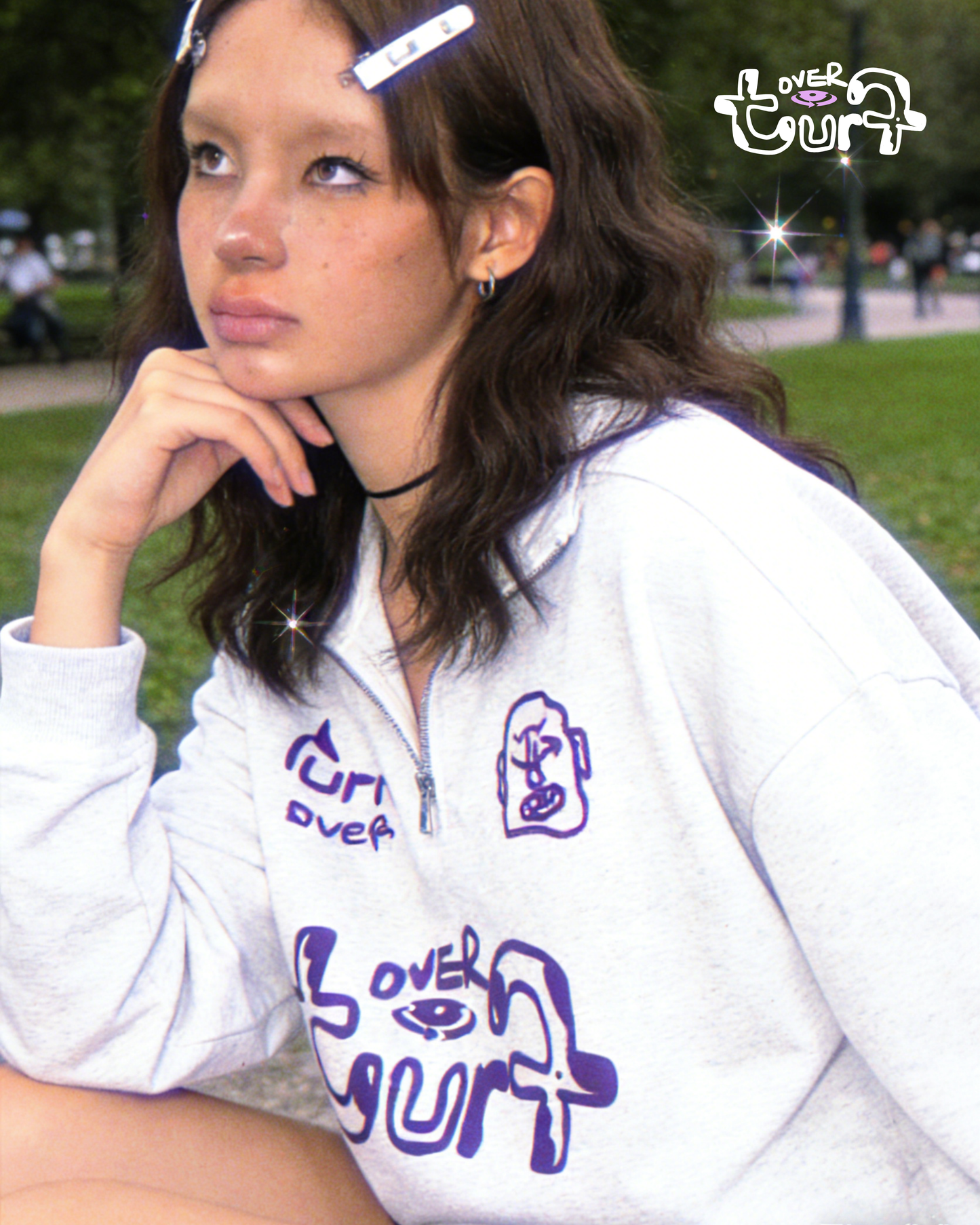 TURNOVER 2025AW Half-Sweet  “25AW-LH20 半糖・半拉鍊衛衣”