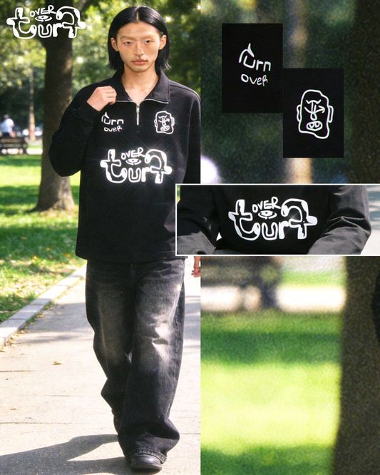 TURNOVER 2025AW Half-Sweet  “25AW-LH20 半糖・半拉鍊衛衣”