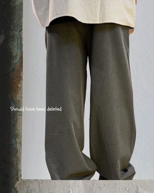 TURNOVER 2025SS Plead Pants “25SS-LS8 紳士摺學西褲 ”