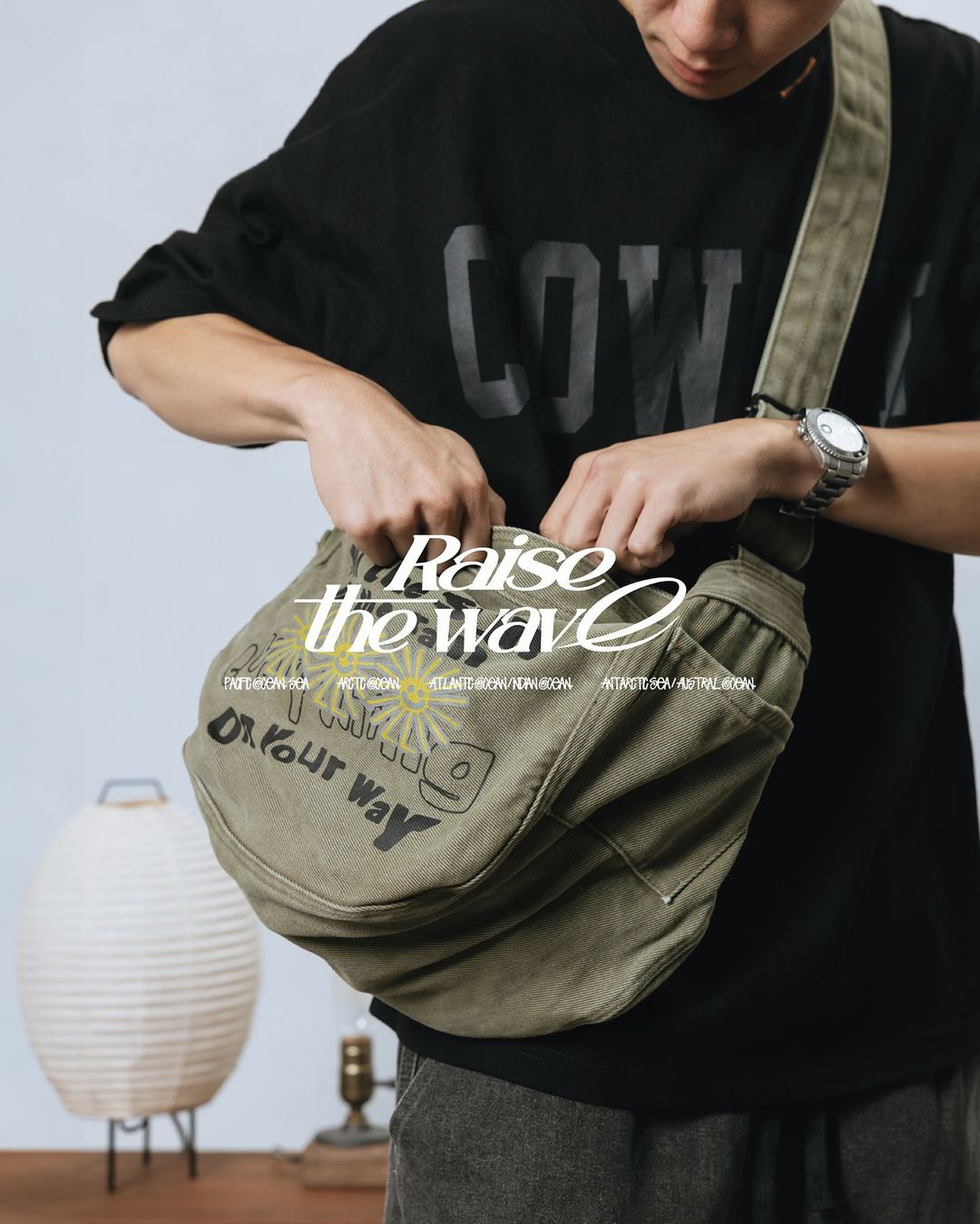Cowave 2024 Spring & Summer Wash Newsboy Bag