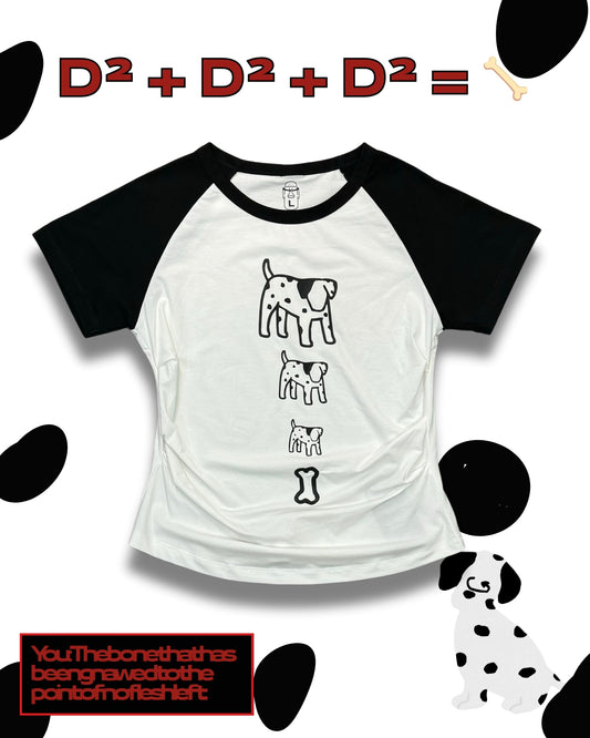 TURNOVER 2025SS D² + D² + D² = 🦴 TEE “25SSWT16 斑點狗TEE”
