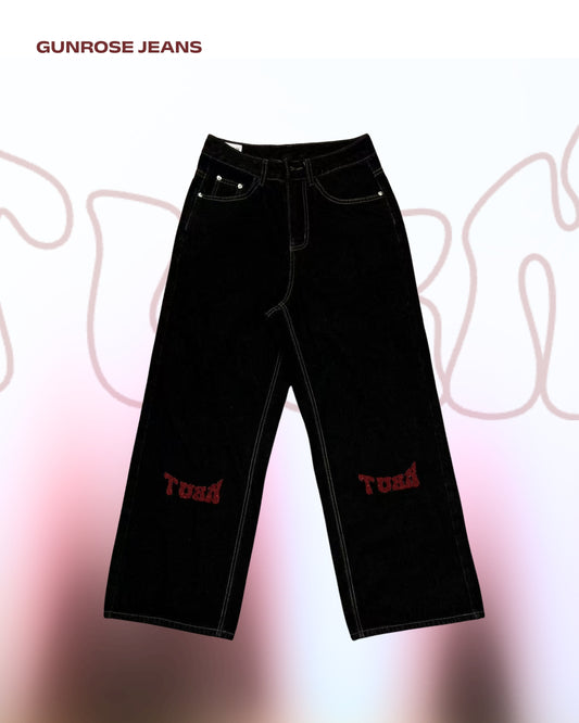 TURNOVER 2025S GUNROSE JEANS “25SS-LS10 「赤」牛仔褲 ”