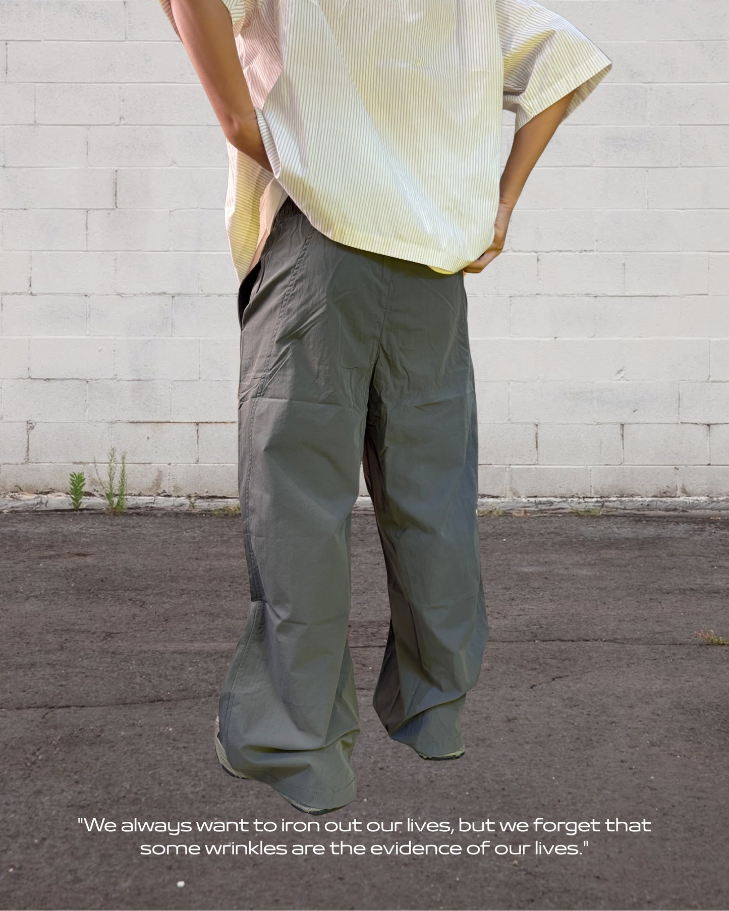 TURNOVER 2025SS Fold Theory Pants “25SS-LS16 皺摺褲”