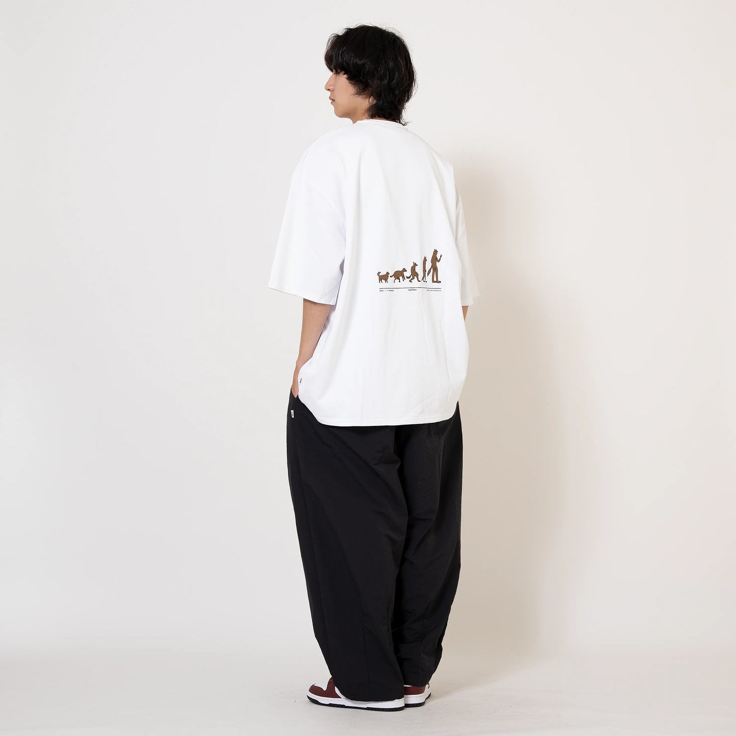 ANST 皺感雙摺繭型寬褲 882336
