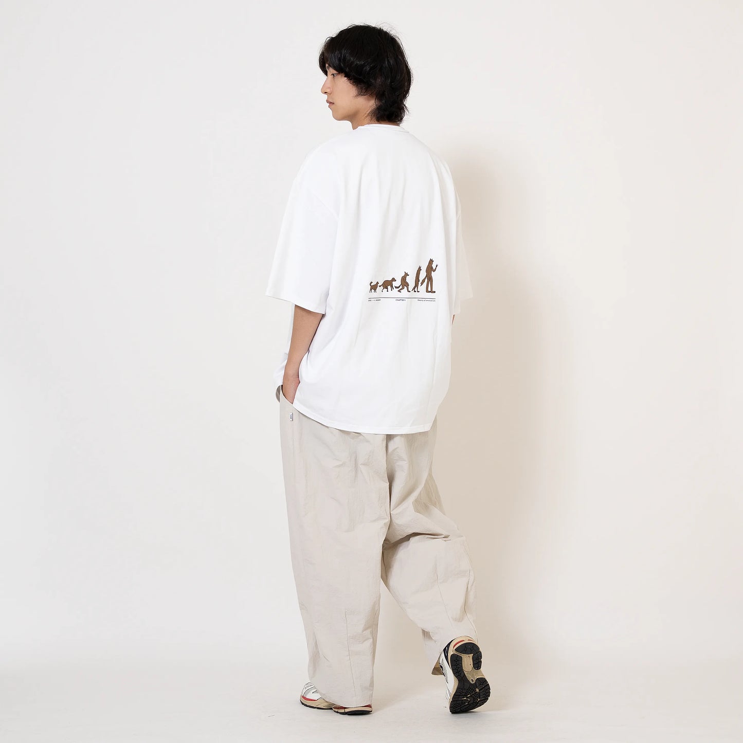 ANST 皺感雙摺繭型寬褲 882336