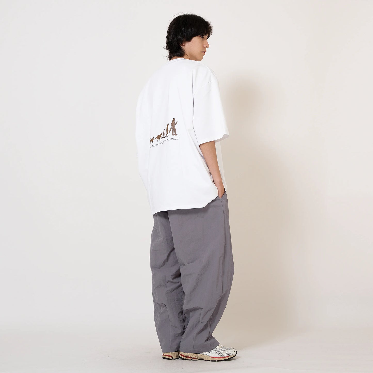 ANST 皺感雙摺繭型寬褲 882336