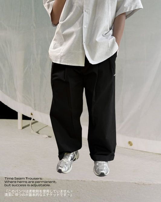 TURNOVER 2025SS Time Seam Pants “25SS-LS12 時間裁縫（不用折褲的折腳褲） ”