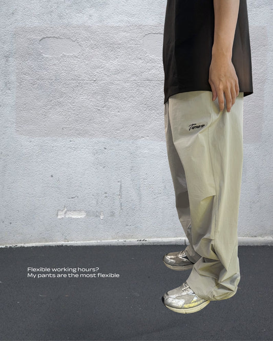 TURNOVER 2025SS Rogue Pleats Parachute Pants “25SS-LS14 褶學散兵褲”