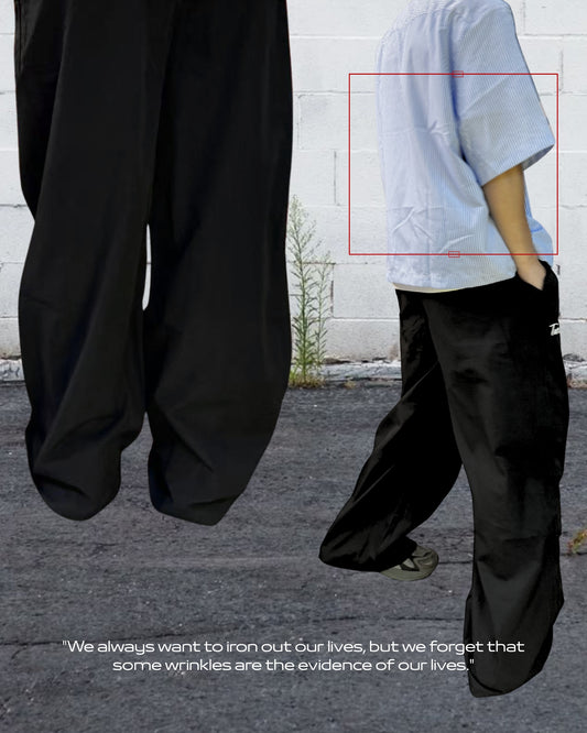 TURNOVER 2025SS Fold Theory Pants “25SS-LS16 皺摺褲”