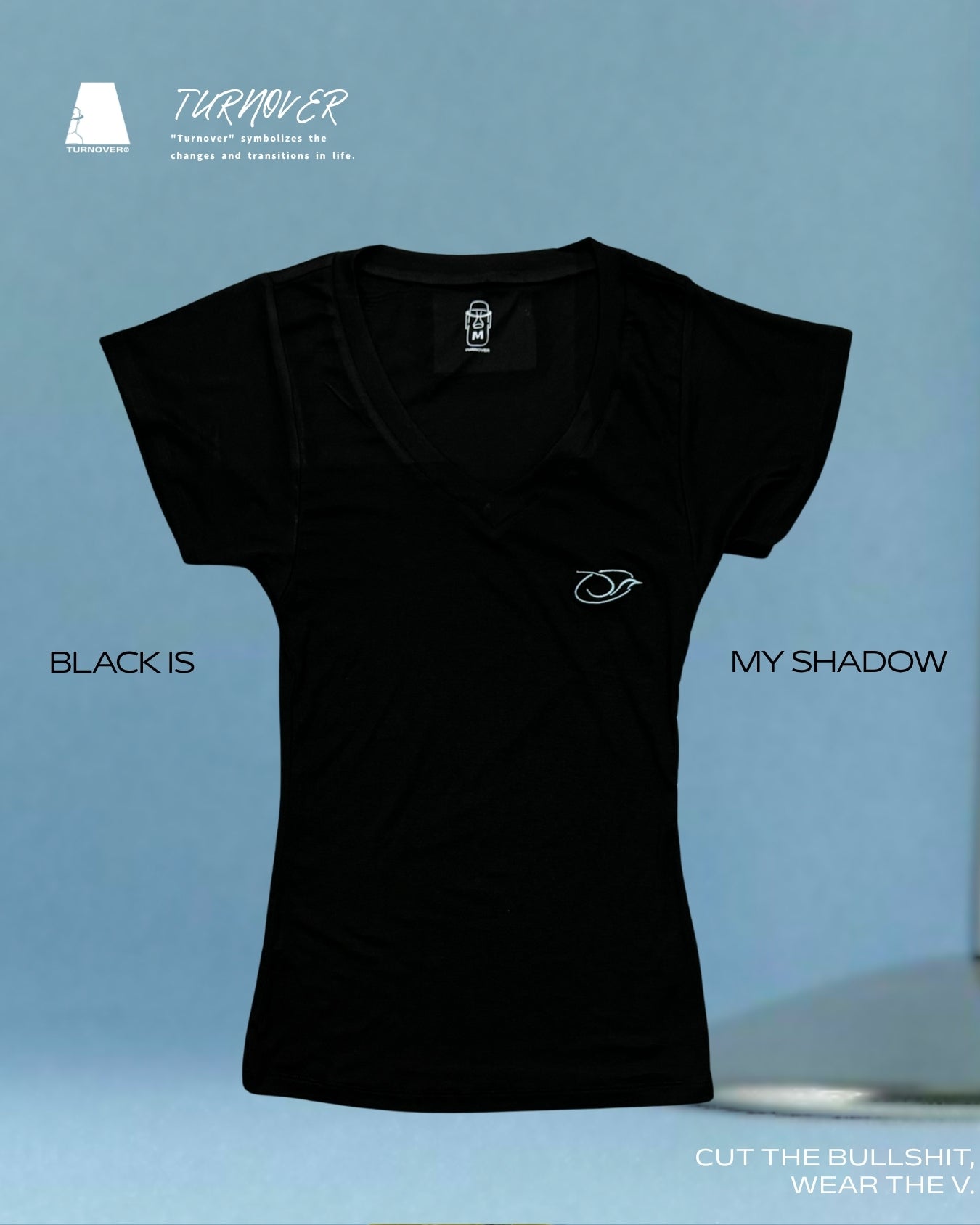 TURNOVER 2025SS V-neck Women's “25SSWT18 少廢話，穿V領 ”