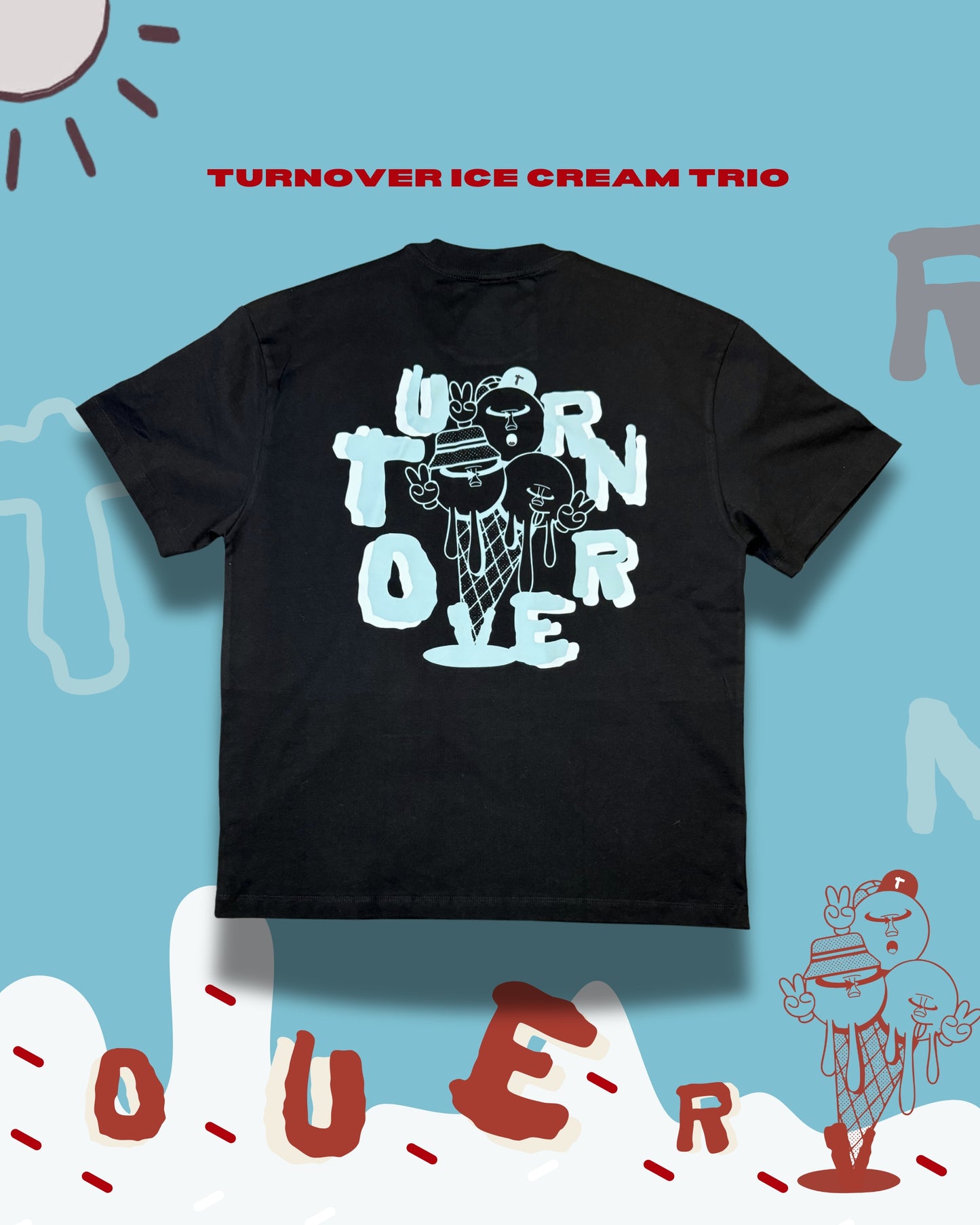 TURNOVER 25SS ICE CREAM TRIO “25SST3 冰淇淋三重奏TEE”